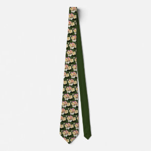 Chinese peony flowers tie