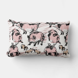 Chinese Pig Year 2019 Original drawing Lumbar P Lumbar Cushion