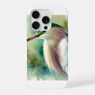 Chinese Pond Heron 060924AREF122 - Watercolor iPhone 15 Pro Case