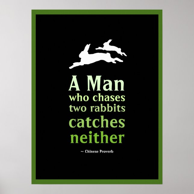 Chinese Proverb Poster (Front)