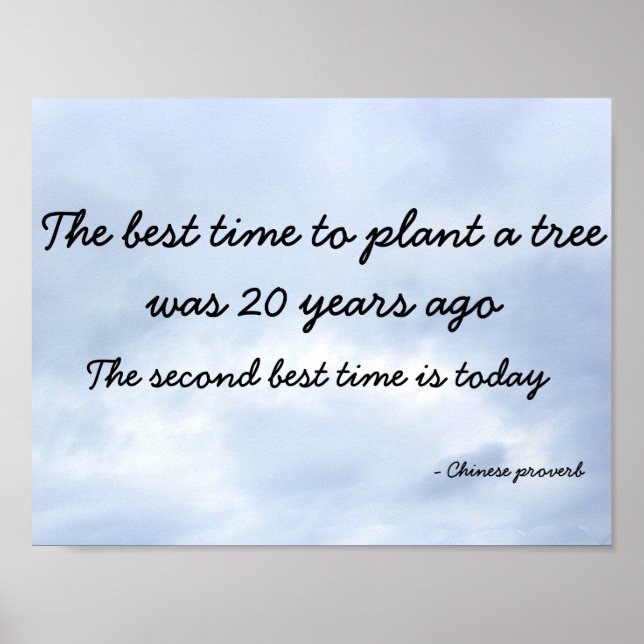 Chinese Proverb Poster (Front)