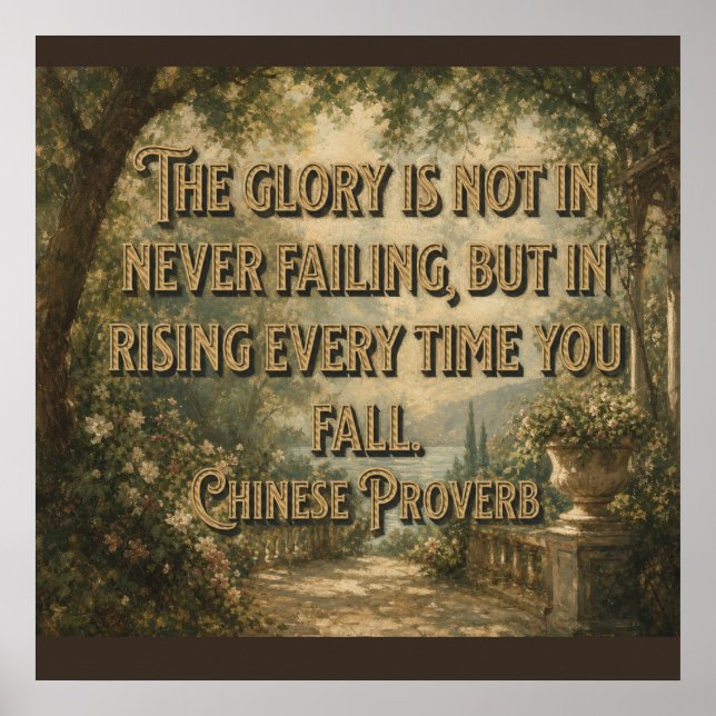 Chinese Proverb Poster (Front)