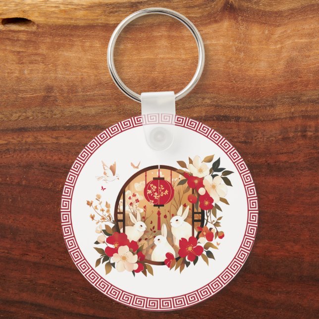 Chinese Rabbit Key Ring (Back)