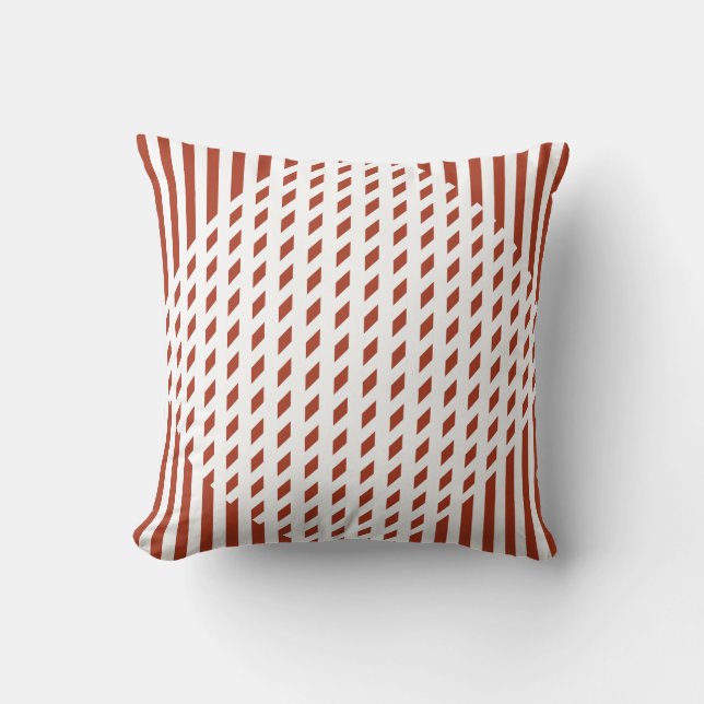 Chinese Red Abstract Classy Cushion (Front)