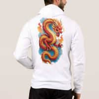 Chinese Red Dragon Fiery Illustration-67561