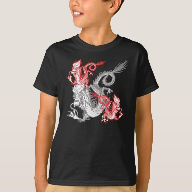 Chinese Red Dragon K T-Shirt (Front)