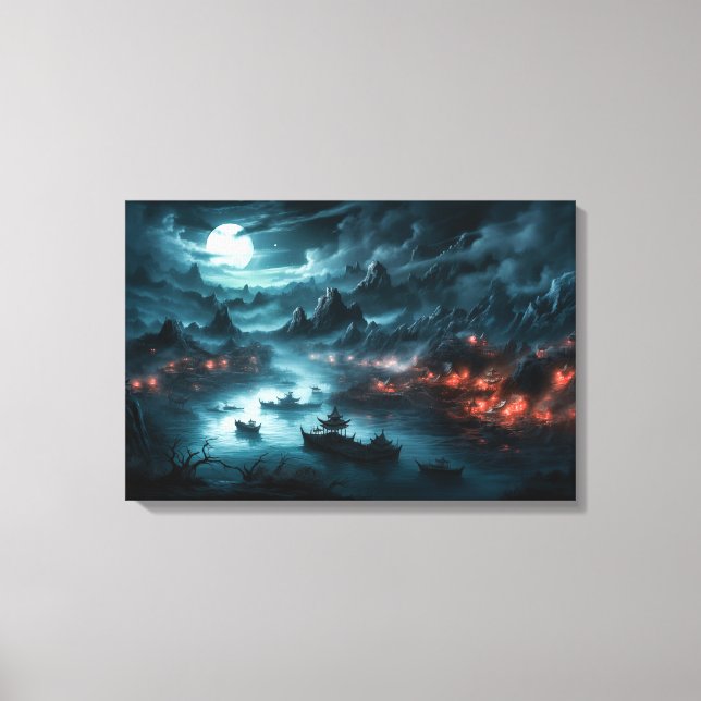 Chinese River Styx Stretched Canvas Print (Front)