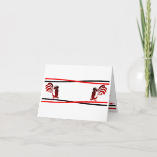 Chinese Rooster Note Card
