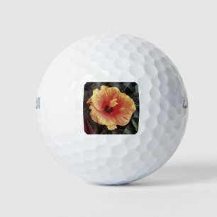 Chinese Rose Flower Artistic Floral Bloom Golf Balls