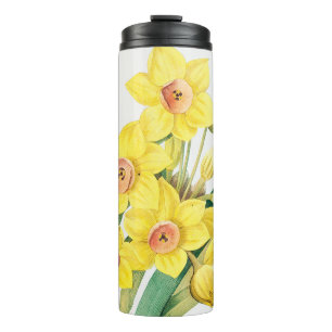 Chinese Sacred Lily, Pierre-Joseph Redouté,  Thermal Tumbler