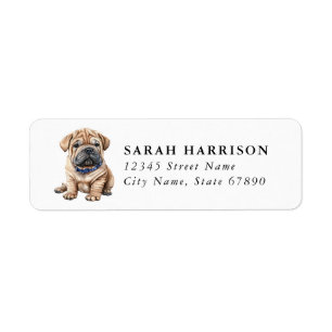 Chinese Shar Pei Address Labels