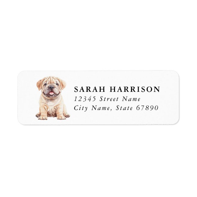 Chinese Shar Pei Address Labels (Front)