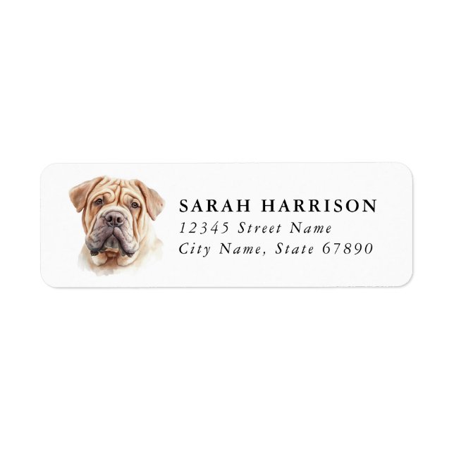 Chinese Shar Pei Address Labels (Front)