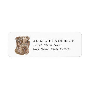 Chinese Shar Pei Address Labels