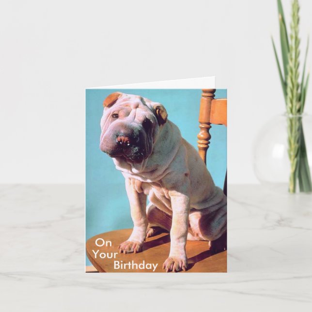 Chinese Shar-Pei Card (Front)