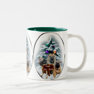 Chinese Shar-Pei Christmas Gifts Two-Tone Coffee Mug