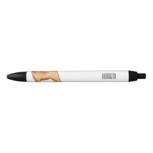 Chinese Shar-Pei dog cartoon illustration Black Ink Pen