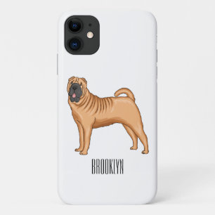 Chinese Shar-Pei dog cartoon illustration Case-Mate iPhone Case