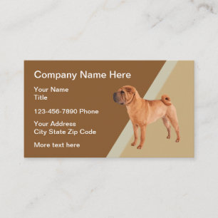 Chinese Shar-Pei Dog Theme Business Card