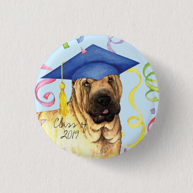 Chinese Shar-Pei Graduate 3 Cm Round Badge (Front)