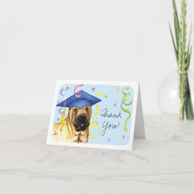 Chinese Shar-Pei Graduate Card (Front)