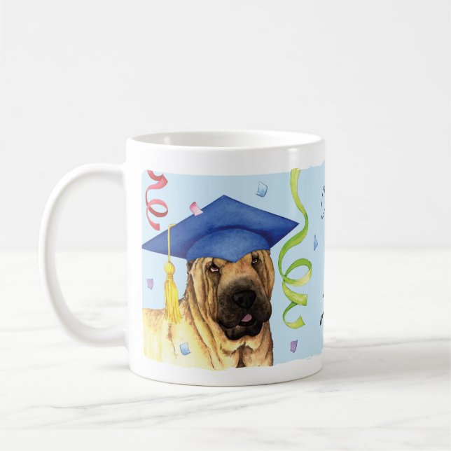Chinese Shar-Pei Graduate Coffee Mug (Left)