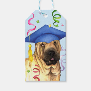 Chinese Shar-Pei Graduate Gift Tags