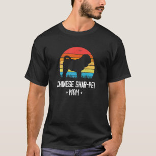 Chinese Shar-Pei Mum Retro Vintage T-Shirt