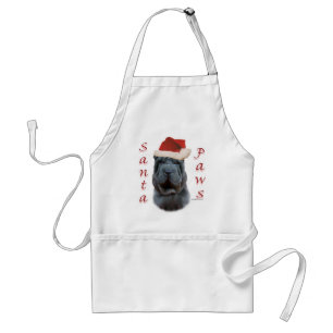 Chinese Shar-Pei Santa Paws Standard Apron
