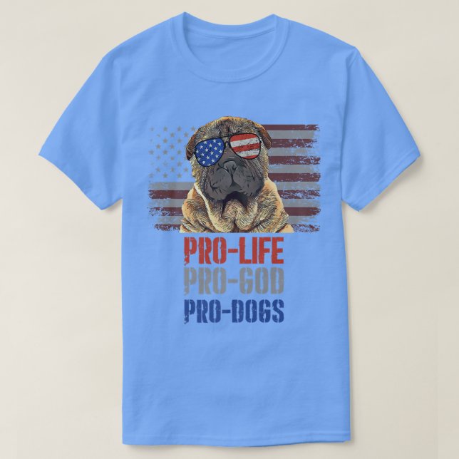 Chinese SharPei Pro Life Pro God Pro Dogs Premium  T-Shirt (Design Front)