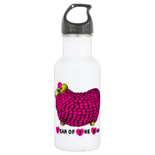 Chinese Sheep or Ram Year Pink water bottle 3