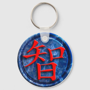 chinese sign wisdom key ring