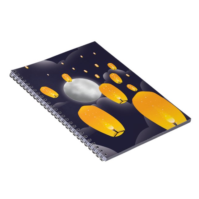 Chinese Sky Lanterns Notebook (Right Side)