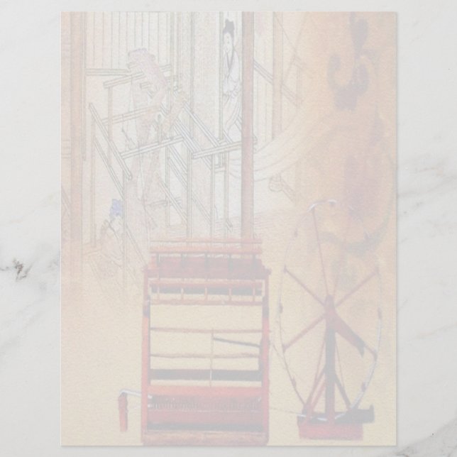 Chinese Spinning Wheel Letterhead (Front)
