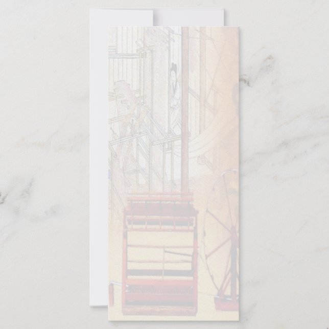 Chinese Spinning Wheel Rack Card (Front)