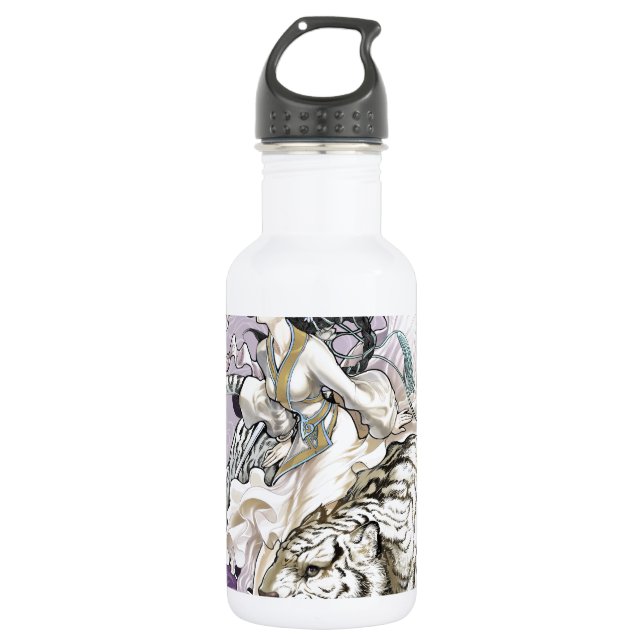 Chinese Spirit of the Tiger w Chinese Elemental 532 Ml Water Bottle (Front)