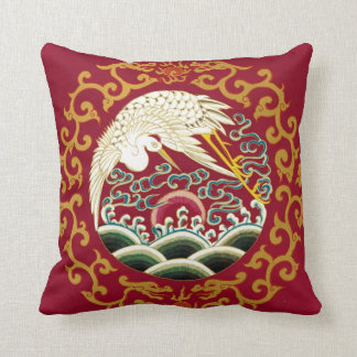 Chinese Stork & Dragon Design Cushion