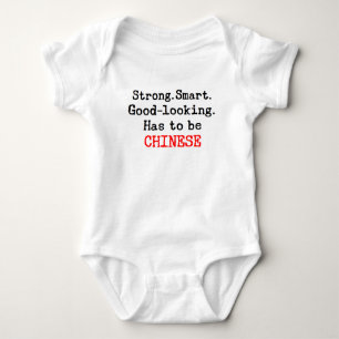 chinese strong baby bodysuit