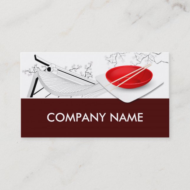 Chinese Stuff / Restaurant / Store Restaurant Bar Business Card (Front)