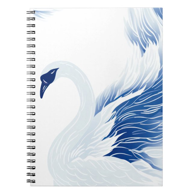 Chinese swan wings pattern notebook (Front)