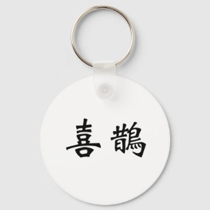 Chinese Symbol for magpie Key Ring