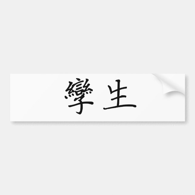 Chinese Symbol for twins Bumper Sticker (Front)