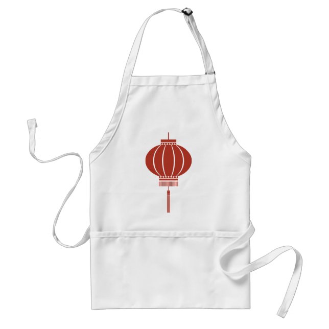 Chinese symbol, lantern, vintage, gift standard apron (Front)