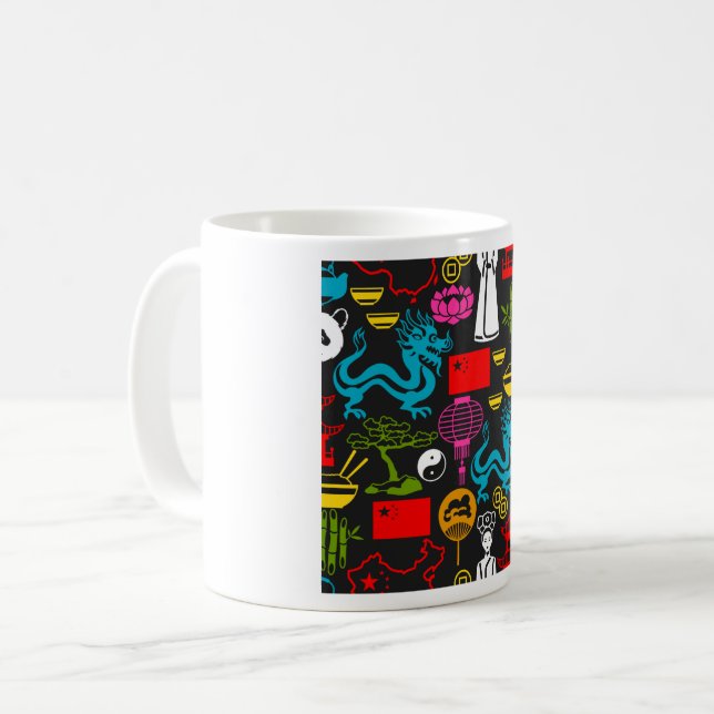 Chinese Symbols Coffee Mug (Front Left)