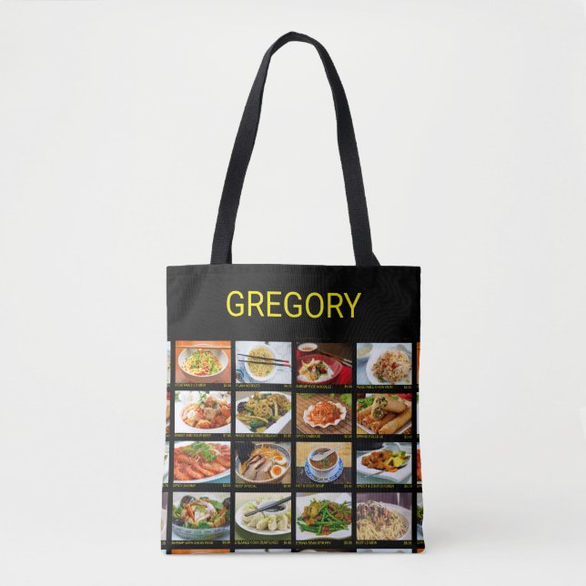 Chinese Takeout Restaurant Photo Menu Board  Tote  Bag (Front)