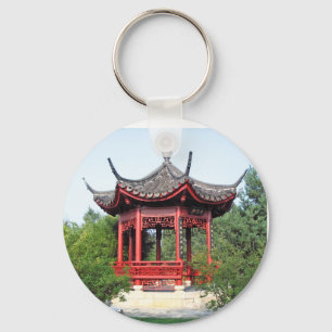 Chinese Teahouse Key Ring