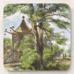 Chinese Temple, Kew Gardens, plate 13 from 'Kew Ga Coaster
