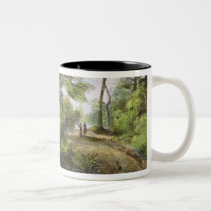 Chinese Temple, Kew Gardens, plate 13 from 'Kew Ga Two-Tone Coffee Mug
