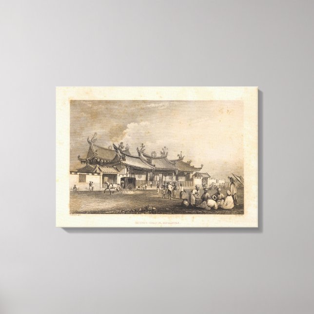Chinese Temple, Singapore Canvas Print (Front)