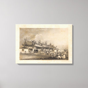 Chinese Temple, Singapore Canvas Print